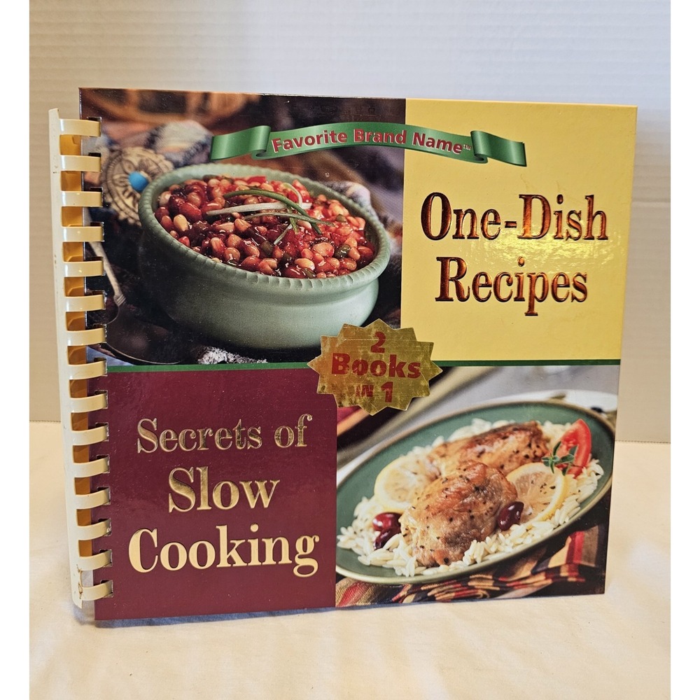 2 Cookbooks In 1 One Dish Recipes And Secrets Of Slow Cooking 2003 Spiral HC